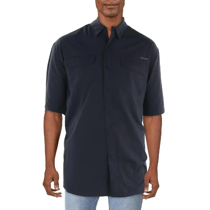 Ariat Mens Venttek Outbound UPF 50 Collared Button-Down Shirt Tailored