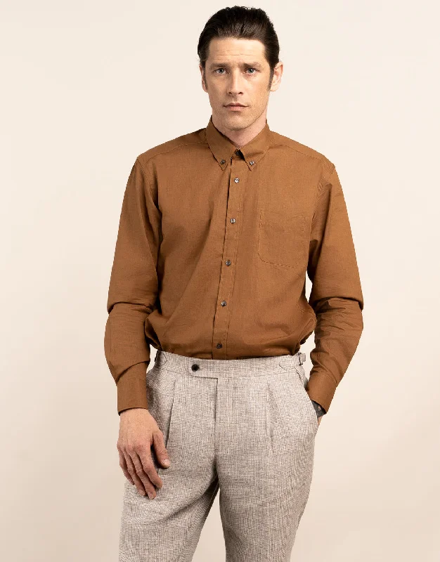 Ohope Tobacco Cotton-Linen Shirt Dynamic Men's Moto