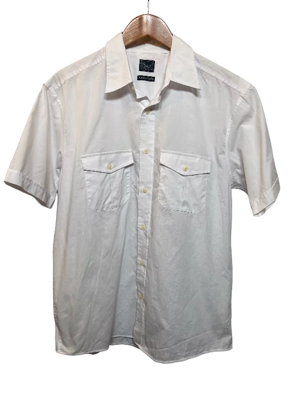 BHS Men’s Short Sleeved White Shirt (Size XXL) Elegant Men's Cashmere