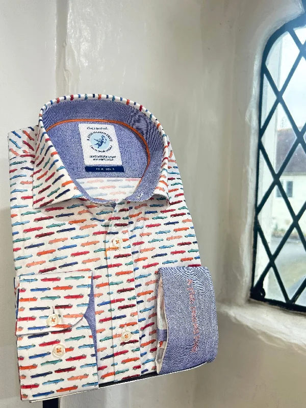 CADILLAC PRINT LONG SLEEVE SHIRT Earthy Men's Sustainable 