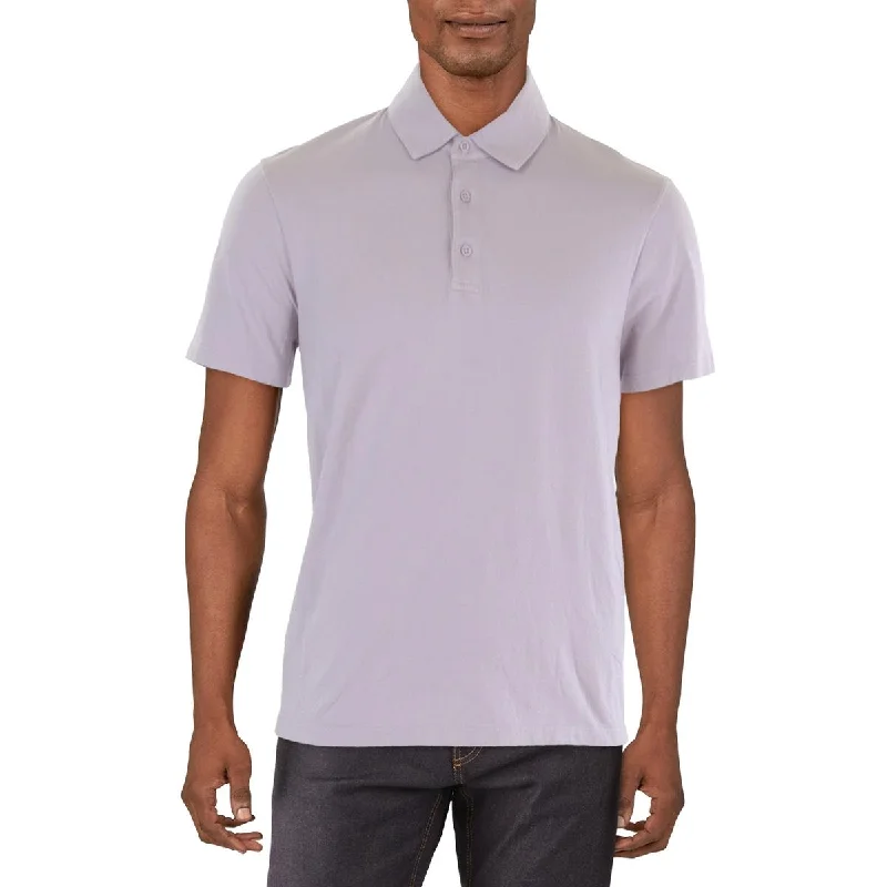 Vince Mens Cotton Solid Polo Refined Men's Classic 