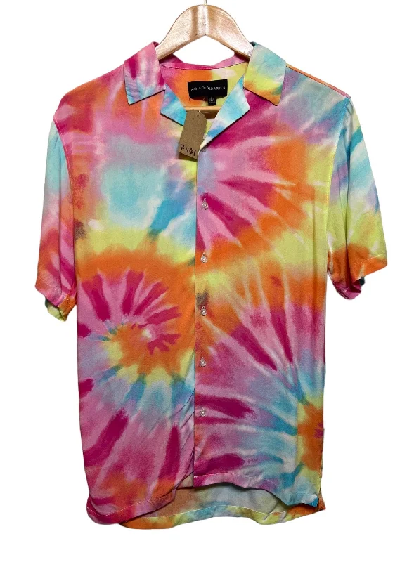 Tie Dye Hawaiian Shirt (Size XS) Sophisticated Men's French