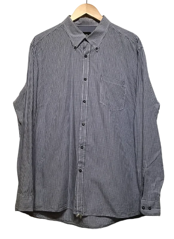 Blue Chequered Shirt (Size XL) Trendy Men's Bucket