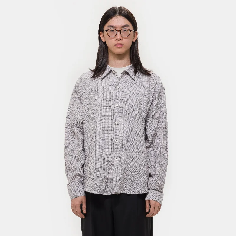 Vacation Shirt in Grey Sporty Men's Athleisure 