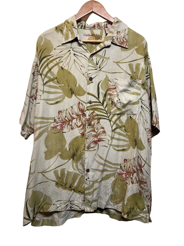 Caribbean Mens Hawaiian Shirt (Size XL) Casual Men's Loose