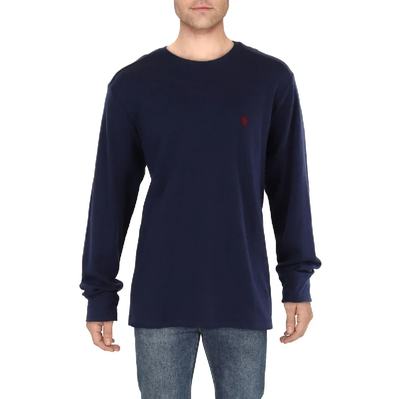 U.S. Polo Assn. Mens Crewneck Long Sleeve Thermal Shirt Traditional Men's Country