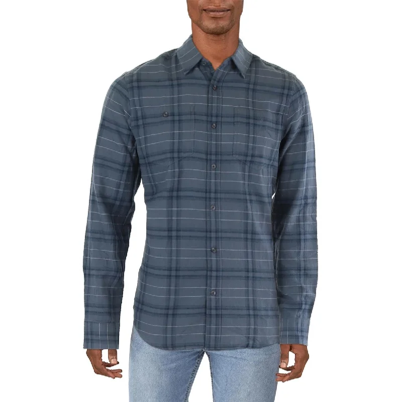 PrAna Mens Cotton Slim Fit Button-Down Shirt Bohemian Men's Free