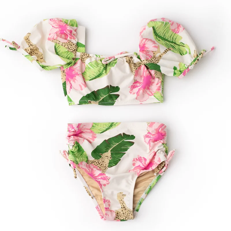 Botanical Hi-Waist Bikini Elegant Men's Cashmere