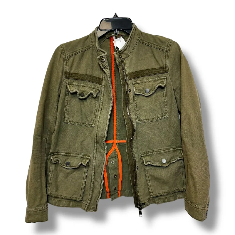 Jacket Denim By Free People In Green, Size: Xs Tough Men's Military