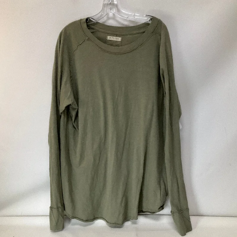 Top Long Sleeve By We The Free In Green, Size: Xl Cozy Men's Sherpa