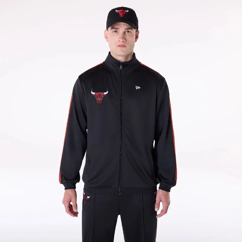 Chicago Bulls NBA Black Track Jacket Tailored