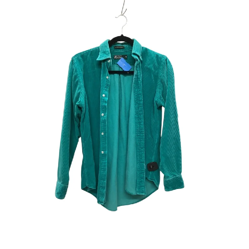 Jacket Shirt By Polo Ralph Lauren In Teal, Size: 1x Youthful Men's Anime