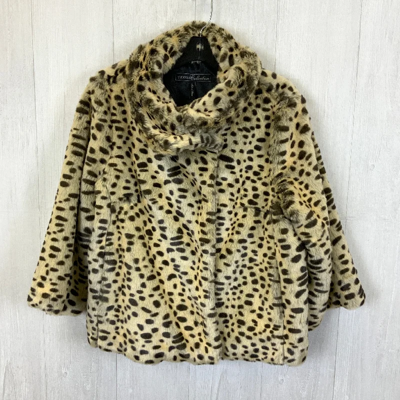 Coat Faux Fur & Sherpa By Vigoss In Animal Print, Size: L Edgy Men's Punk