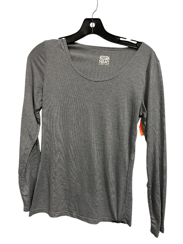 Athletic Top Long Sleeve Crewneck By 32 Degrees In Grey, Size: M Modern Men's Tech