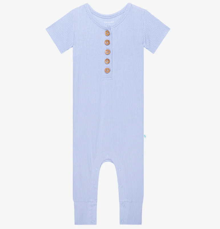 Posh Peanut Henley Romper Streetwear Style