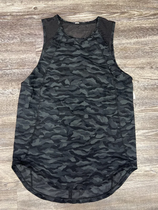 Camouflage Print Athletic Tank Top Lululemon, Size S Elegant Men's Cashmere