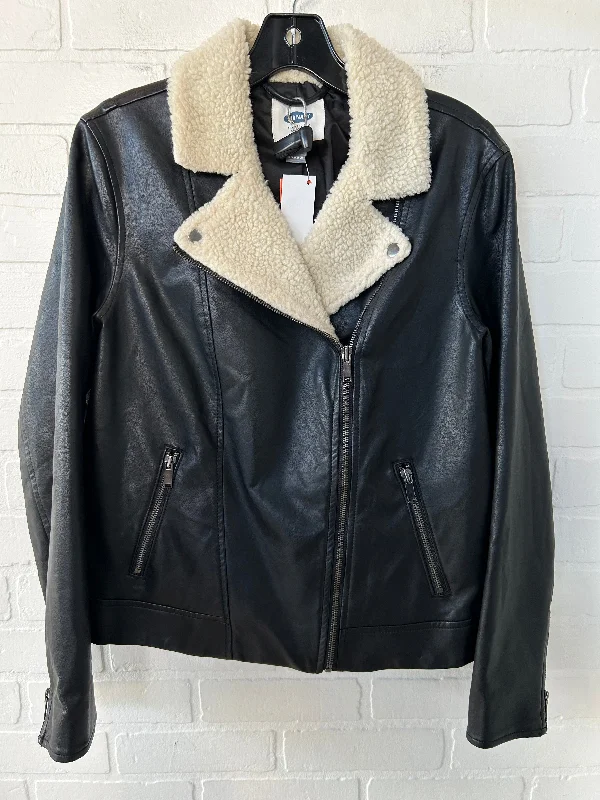 Jacket Moto By Old Navy In Black, Size: M Gym