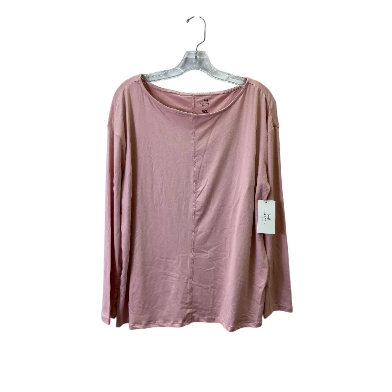 Top Ls Designer By Halston In Peach, Size:S British Gentleman Style