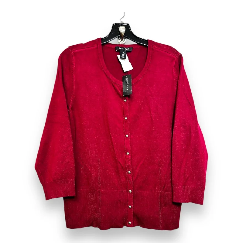 Cardigan By White House Black Market In Red, Size: Xl Cool Men's Skate