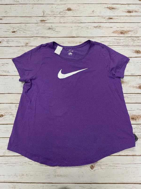 Athletic Top Short Sleeve By Nike In Purple, Size: 1x Elegant Men's Cashmere