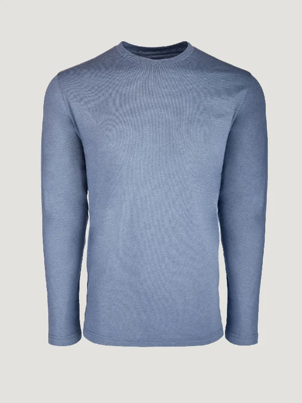 Wedgewood Long Sleeve Crew Neck Cool Men's Distressed