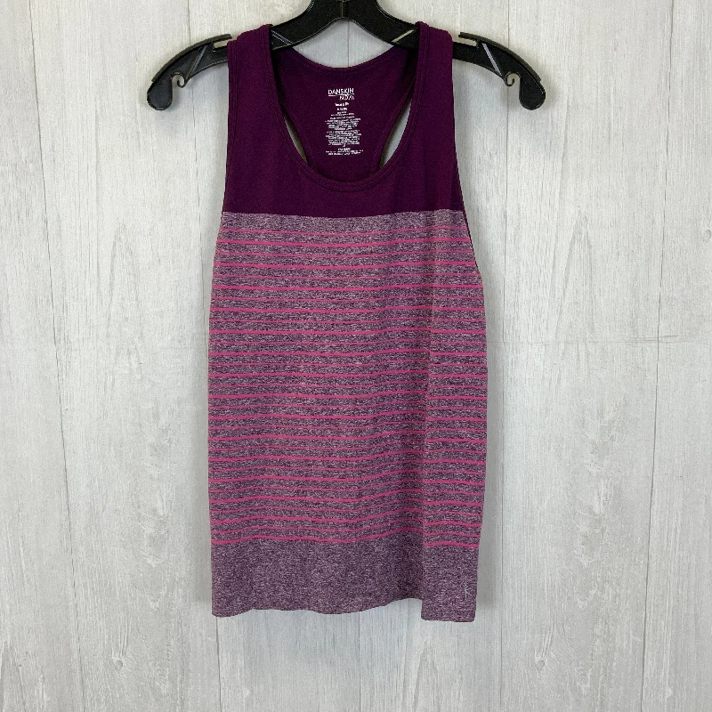 Purple Athletic Tank Top Danskin Now, Size M Polished Men's Silk