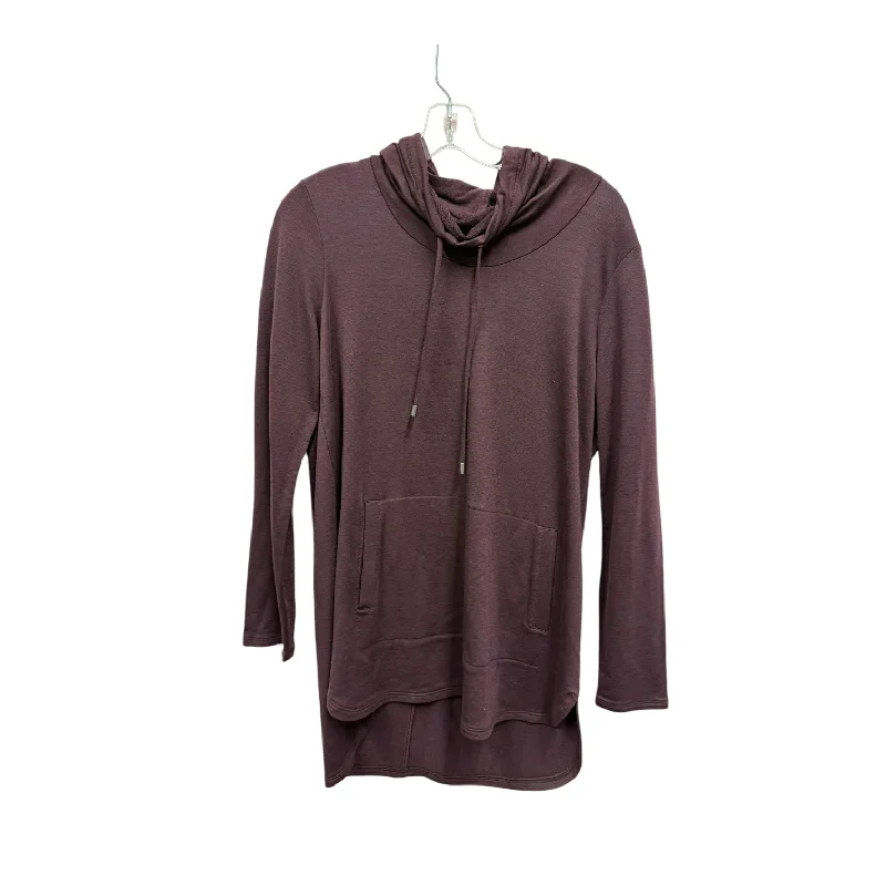 Tunic Ls By Pure Jill In Maroon, Size:S Casual Men's Loose