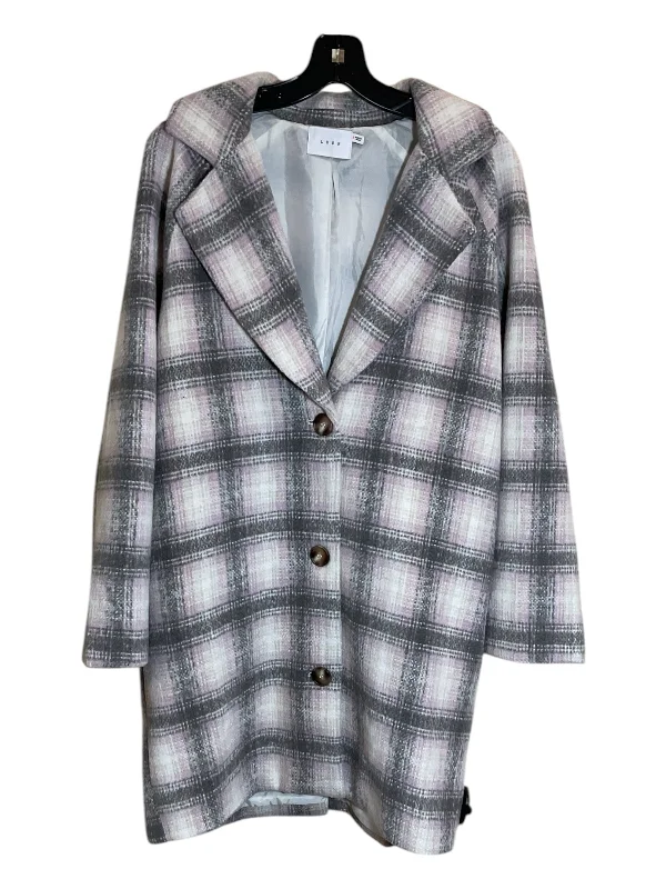 Coat Other By Lush In Plaid Pattern, Size: M Minimalist Men's Casual 