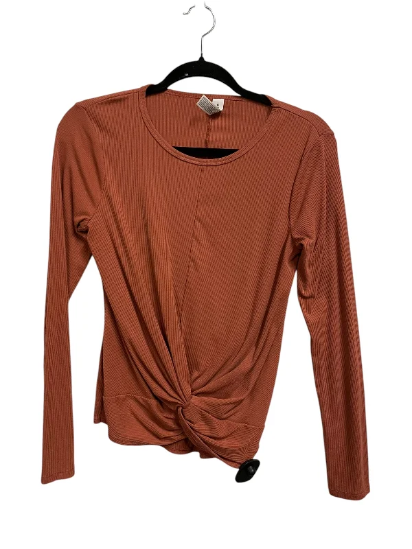 Athletic Top Long Sleeve Crewneck By All In Motion In Orange, Size: M Dynamic Men's High