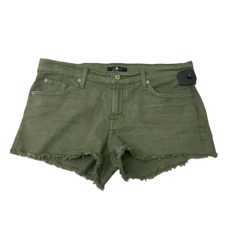 Green  Shorts Designer By 7 For All Mankind  Size: 8 Laid