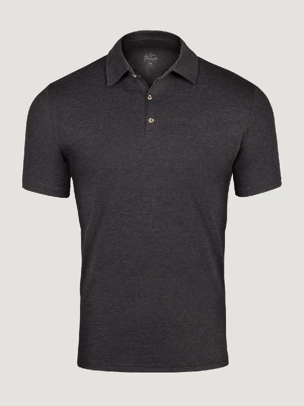 Charcoal Torrey Polo Polished Men's Satin