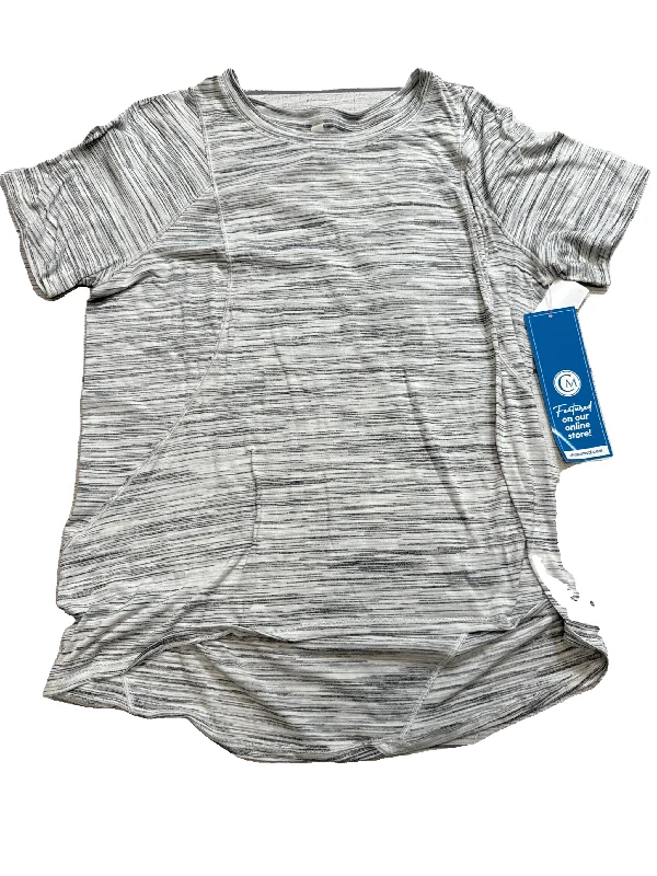 Athletic Top Short Sleeve By Lululemon In Grey & White, Size: M Modern Men's Tech