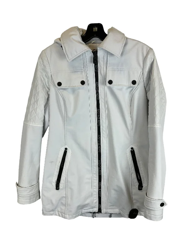 Jacket Designer By Michael By Michael Kors In White, Size: S Unique Men's Upcycled