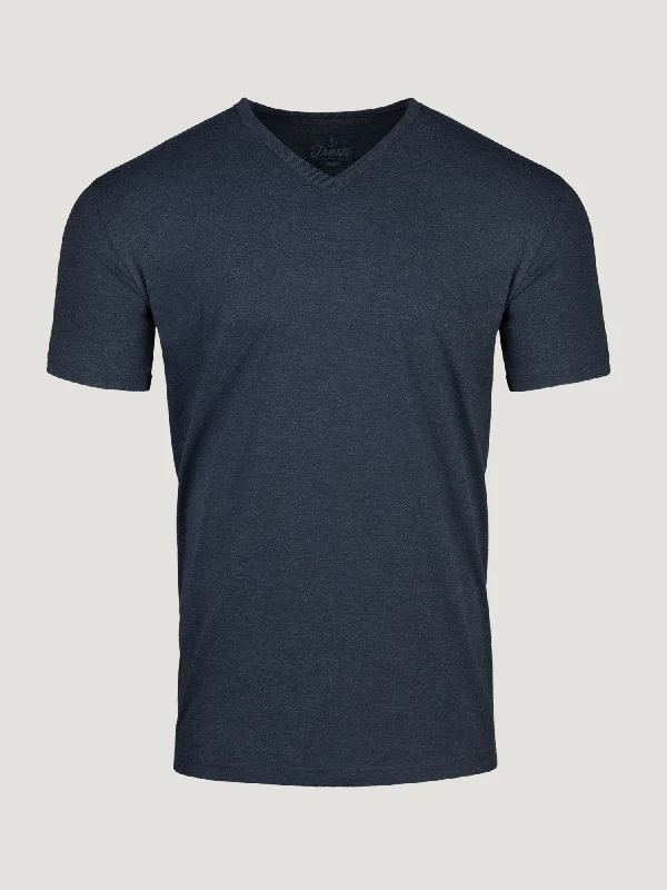 Indigo Blue V-Neck FINAL SALE Elegant Men's Cashmere