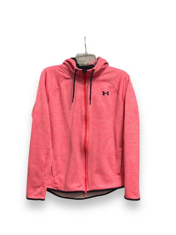 Athletic Jacket By Under Armour In Pink, Size: M Modern Men's Geometric