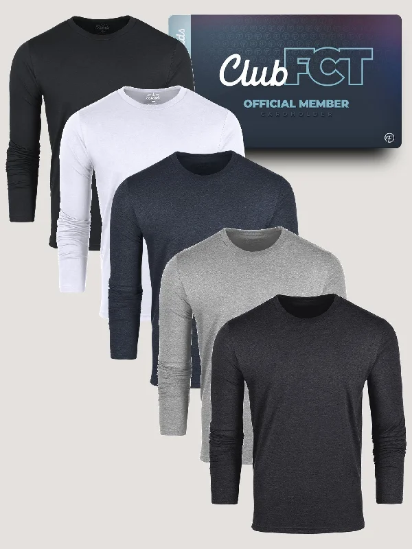 Long Sleeve Crew Staples Member 5-Pack Street