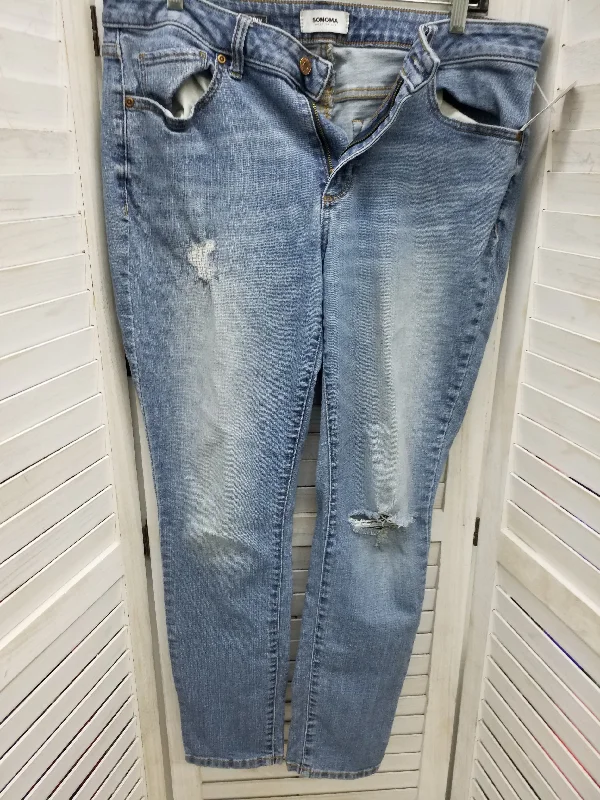 Blue Denim Jeans Skinny Sonoma, Size 14 Sleek Men's Contemporary 