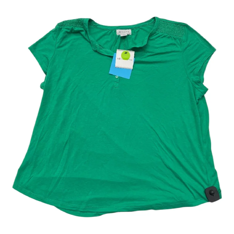 Top Ss By Liz Claiborne In Green, Size:Xxl Artistic Men's Avant