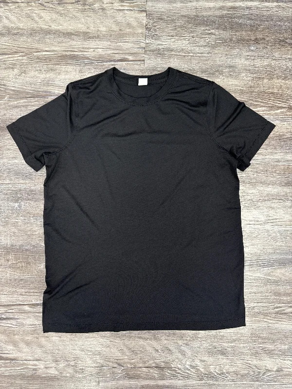 Athletic Top Short Sleeve By Lululemon In Black, Size: 6 Earthy Men's Sustainable 