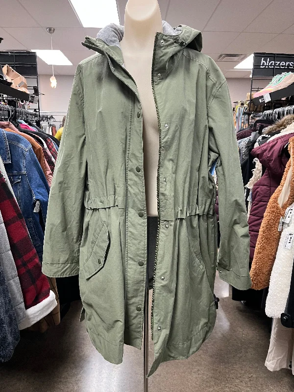 Coat Raincoat By Old Navy In Green, Size: Xl Practical Men's Quick