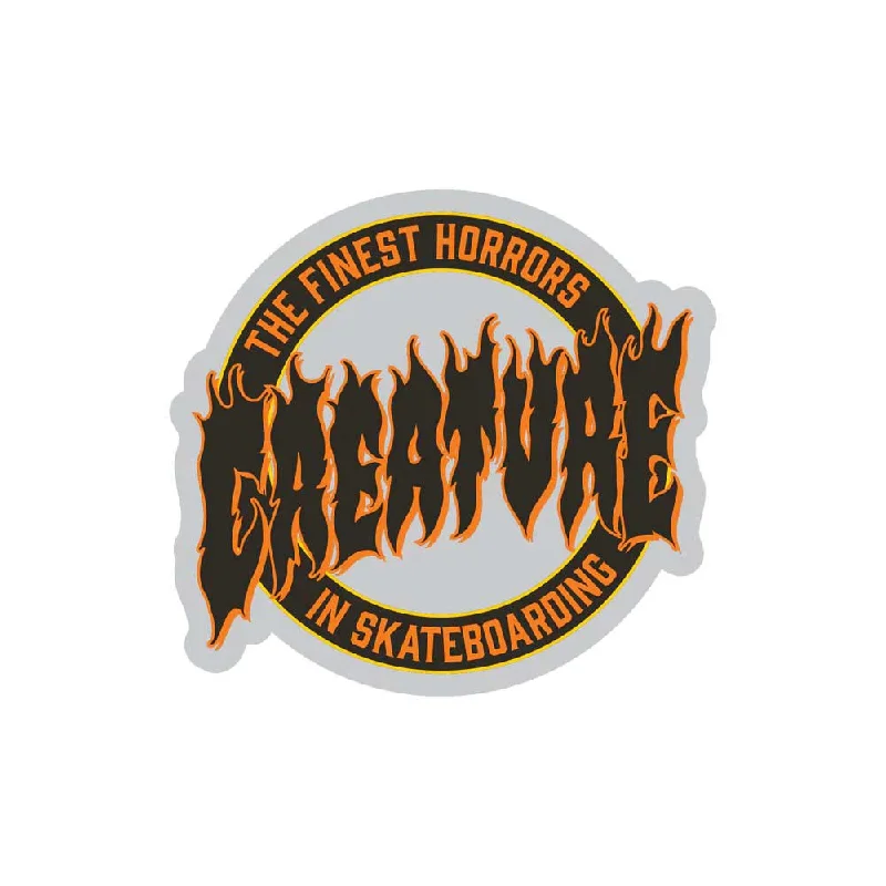 Creature Finest Flame Sticker 3in Hip Men's Retro