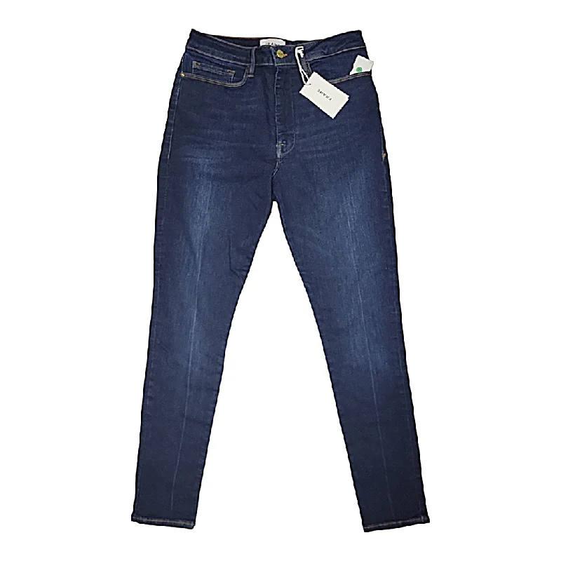 Blue Denim Jeans Skinny Frame, Size 2 Monochromatic Office Style