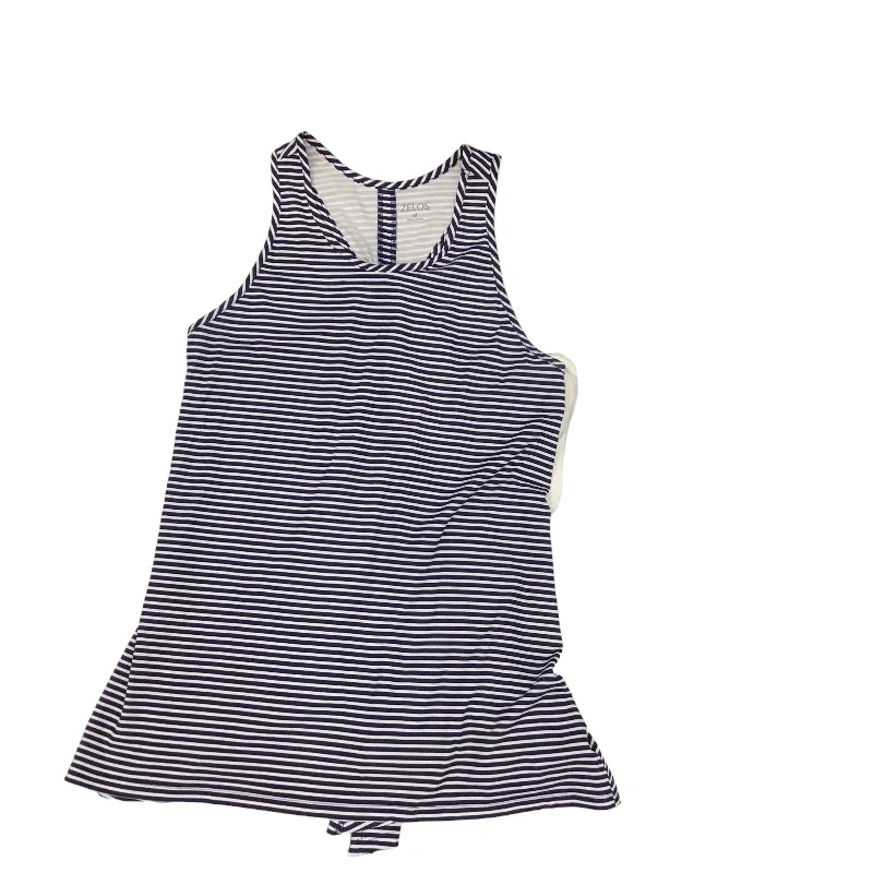 Striped Pattern Athletic Tank Top Zelos, Size M Refined Men's European