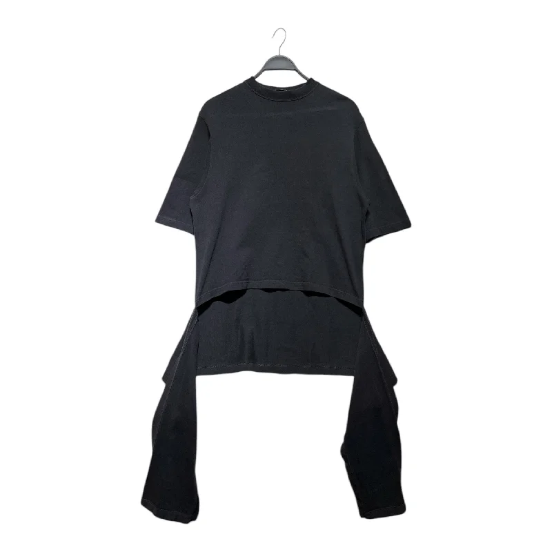 BALENCIAGA/T-Shirt/S/Cotton/GRY/SLEEVE CUT OFF Practical Men's Quick