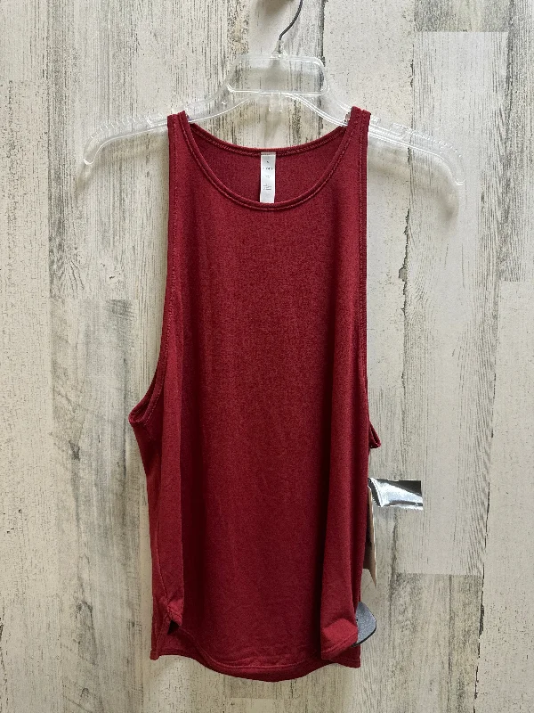 Red Athletic Tank Top Clothes Mentor, Size M Modern Men's Geometric