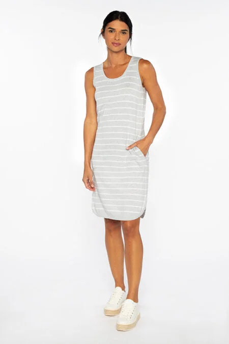 Kinross Cashmere Stripe Tank Dress Unique Men's Patch