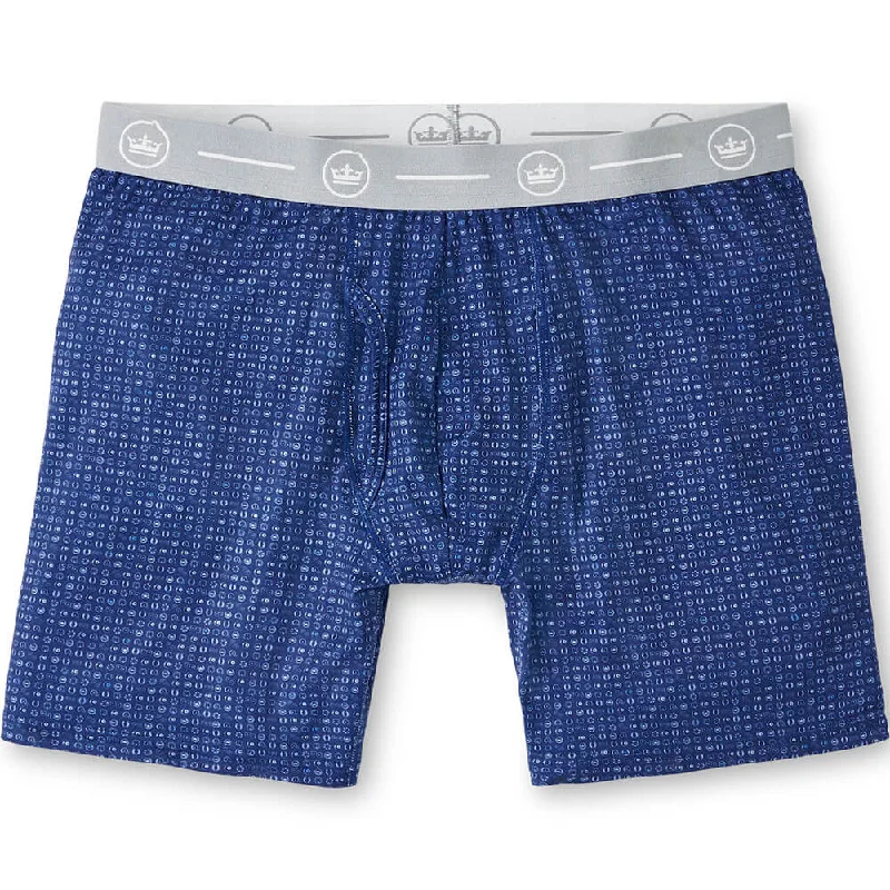 Peter Millar Take A Chance Performance Boxer Briefs - Sport Navy Monochromatic Office Style