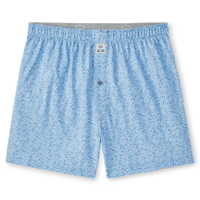 Peter Millar Prost Performance Boxers - Cottage Blue Confident Men's Power