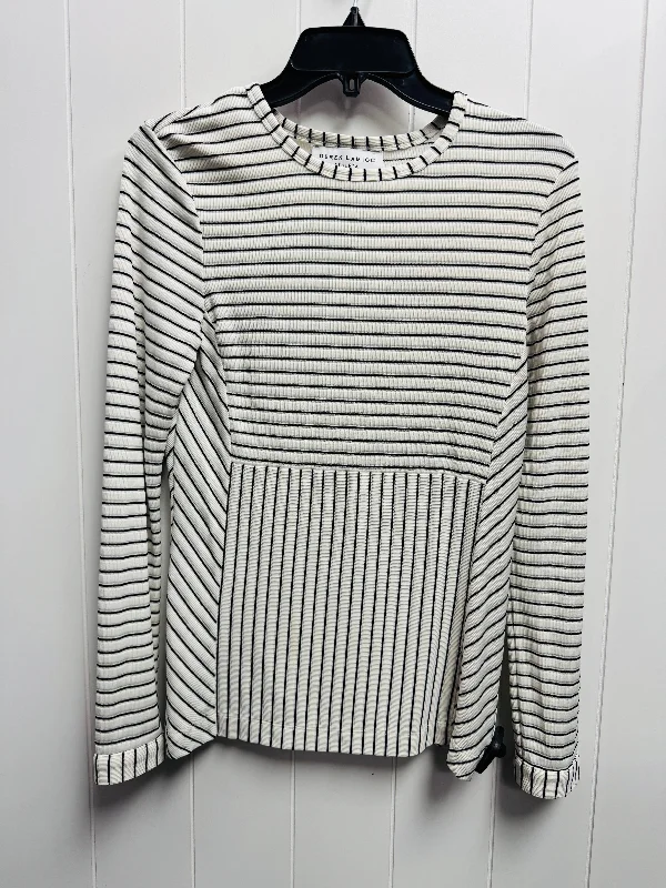 Top Long Sleeve Designer By Derek Lam In Black & White, Size: M Street