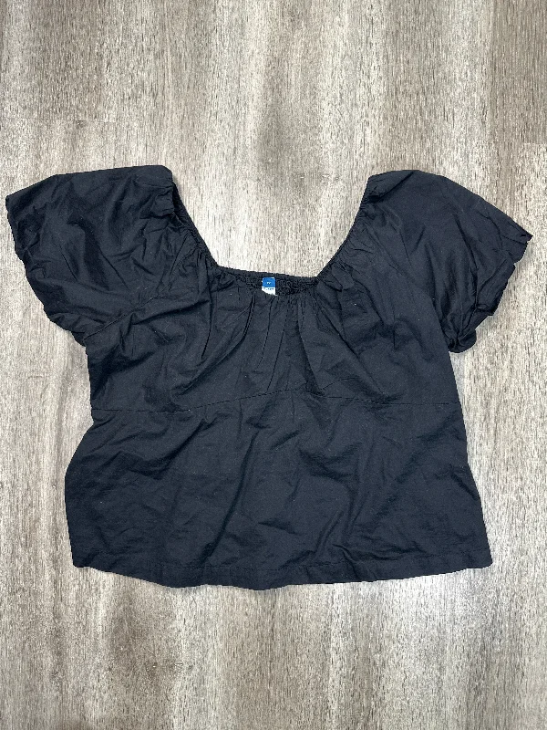 Top Short Sleeve By Old Navy In Black, Size: 2x Trendy Men's Oversized